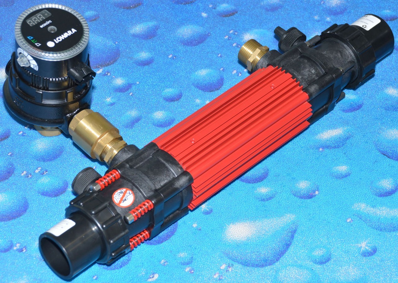 Elecro G2 Titanium heat exchanger for swimming pools, spas, marine and