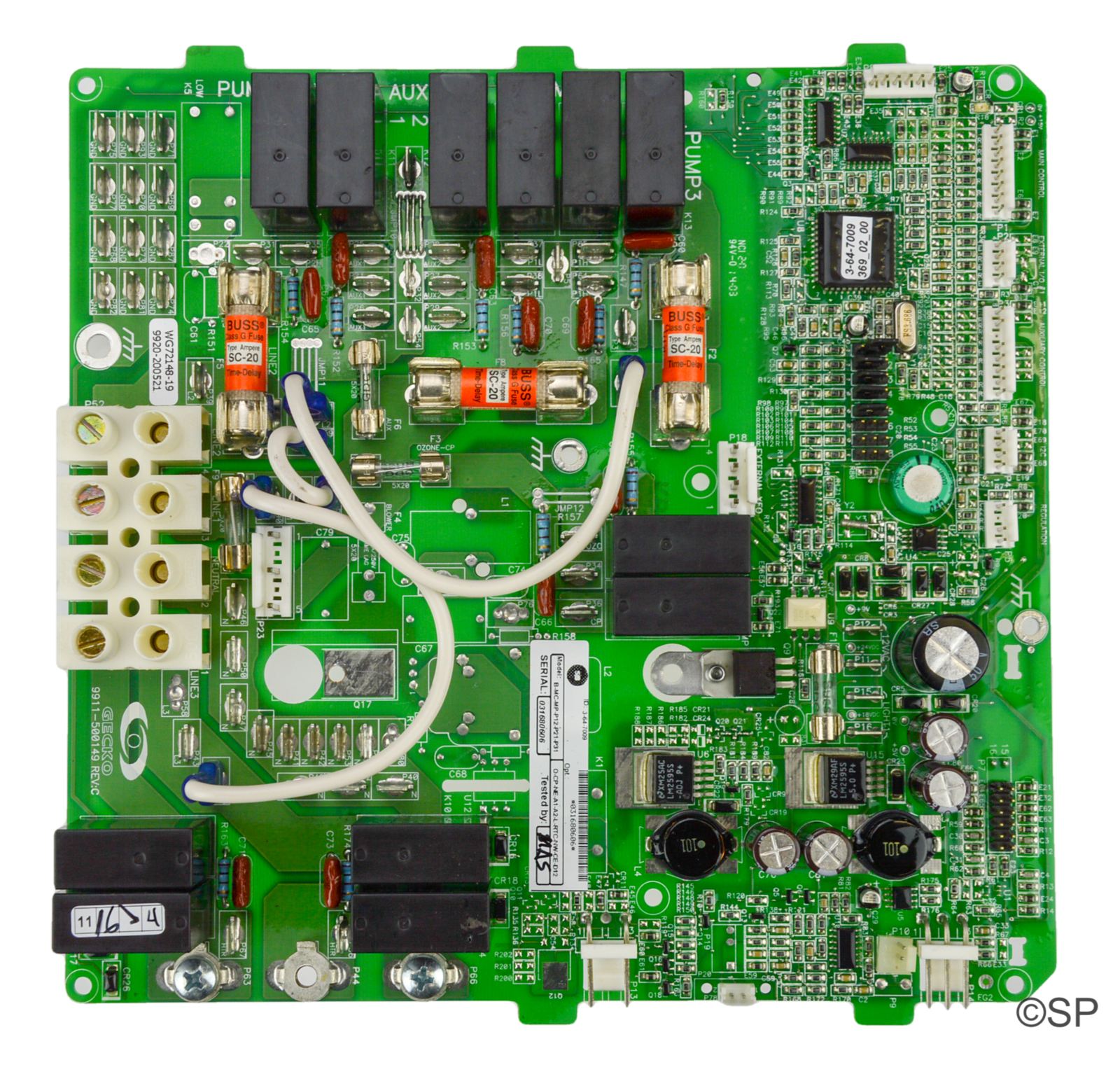 Dimension One Spas Gecko MSPA-MP-D12 PCB 01710-1010E