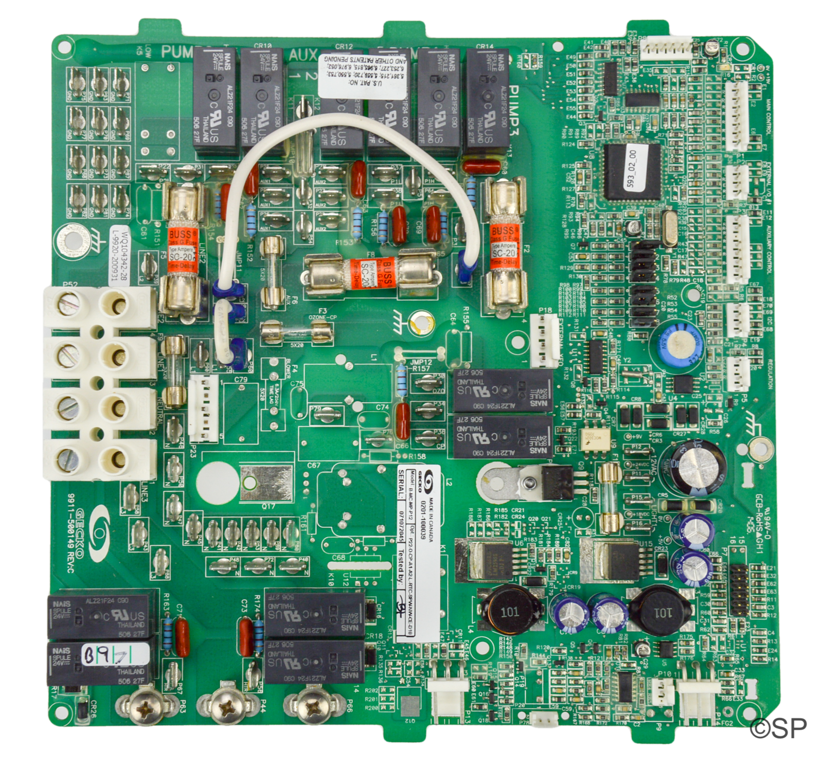 Dimension One Spas Gecko MSPAMPD18 PCB