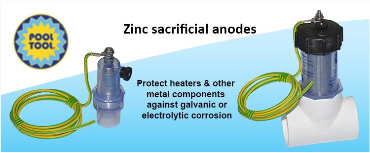Pool Tool - sacrificial zinc anodes for pools spas
