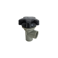 Jazzi 1" On/Off Waterfall Valve - Black