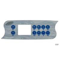 LA Spas K-72 Topside Panel Touchpad Overlay Decal - 10 Button - 3 Pumps, plus Air