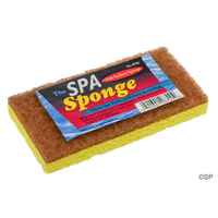 Spa Sponge - double sided crushed walnut spa cleaner pad with foam sponge