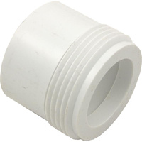 1.5" MPT Threaded Male Tail Adaptor x 2" Spigot / 1.5" Socket
