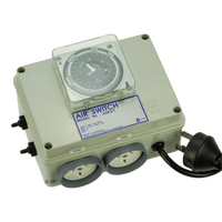 Spa Airswitch - 10A double w/timeclock with premium air sensor