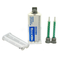 AB200 MMA Plastic Acrylic Weld Adhesive with extra Static Mixer tip & Manual Plunger KIT