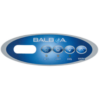 Balboa VL 200 Mini Oval touchpad overlay decal - NO AIR BLOWER
