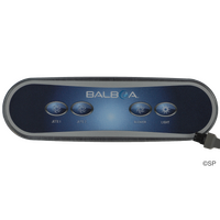 Balboa AX40 4 Button Auxillary Topside Touchpad Panel Jets 1, Jets 2, Blower, Light