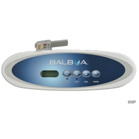 Balboa VL260 4 ButtonOval Topside Panel - LCD -  Jets, Light, Down, Up