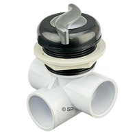 CMP 1" 3 Way Horizontal 100% On/Off Valve - Graphite Grey