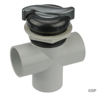 CMP 2"  Diverter Valve - S-Handle Top - Graphite Grey / Silver