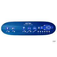 Dimension One Spas Gecko K-42 DJS Touchpad Panel - Blue Overlay Decal