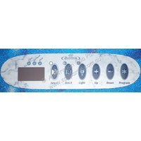 Dimension One Spas @ Home Gecko K-30 Touchpad Panel - 6 button Overlay Decal
