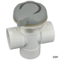 Edgetec 50mm Diverter Valve - Grey w/ Stainless steel insert