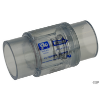 Flow Control Water Bypass Spring Check Valve 1.5" socket x 2" spigot - 2 LB spring