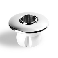 flolux flojet polished 316 Stainless Steel spa jet / pool return 40mm slip fit self aligning eyeball
