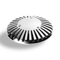 flolux flosafe 40mm polished 316 Stainless Steel spa / pool safety suction - 40mm self aligning slip fit - 250lpm rated