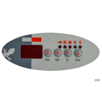 Gecko / Spa Builders TSC-9 / K-9 4 Button Overlay - No Blower