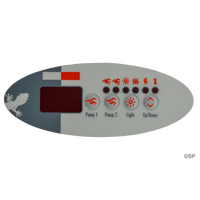 Gecko / Spa Builders TSC-9 / K-9 4 button Overlay Sticker