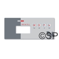 Gecko / Spa Builders TSC-19 / K-19 4 button Overlay Sticker - NO BLOWER