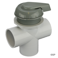 Hydroair Hydrowflow 2" / 50mm 3 Port Diverter Valve - Grey