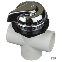 Hydroair Hydrowflow 1" / 25mm 3 Port Diverter Valve - Chrome