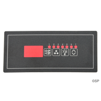 Hydroquip ECO-6 4 Button small Rectangle Topside Panel Touchpad Overlay Decal Only