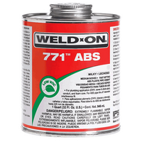 IPS Weld-On 771  ABS Solvent Cement / Glue - 1 pint/473ml - Milky