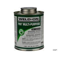 IPS Weld-On 790  Multi-purpose PVC/CPVC Solvent Cement / Glue - 1 pint/473ml - Clear
