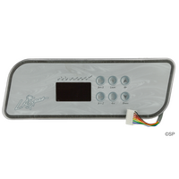 LA Spas Topside Panel Touchpad - 6 Button - Trapezoid Shaped K-44 / TSC-44 - No Longer Available