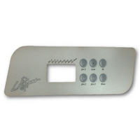 LA Spas K-44 Topside Panel Touchpad Overlay Decal - 6 Button - 3 Pumps