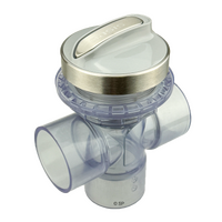 Oasis Spas 2" Diverter Valve - S1 - Clear & SS