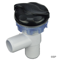 Rising Dragon Waterfall Flow Control Valve - Oasis Spas - S Handle - Black