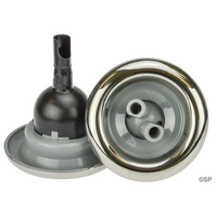Hurricane Twin Spin Spa Jet - Grey/Stainless Steel