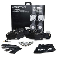 Spa Cover Lock Down Strap Kit - Key Lockable For Security Access Compliance