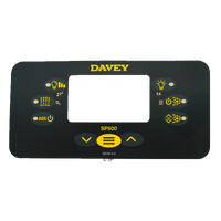 Davey Spaquip Spa Power 800 Touchpad Overlay Decal - Rectangular