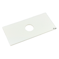Air Button Adapter Plate - Single - White