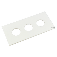 Air Button Adapter Plate - Triple - White
