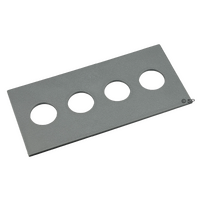 Air Button Adapter Plate - Quad - Silver
