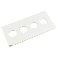 Air Button Adapter Plate - Quad - White