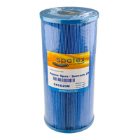 267mm L x 125mm D Alpine Spas / Sunrans CD20 Replacement Pleated Cartridge Filter - Anti-Microbial