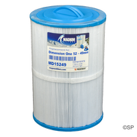 265mm L x 180mm D Dimension One Spas 75 SQFT Filter Cartridge w/ Acme course square thread