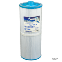 330mm L x 130mm D Pride DPP 50 spa filter cartridge