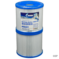 135mm L x 142mm D Spaquip Series 1000 Skimmer Filter Cartridge Pair Q1033