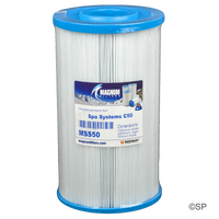265mm L x 154mm D Spa Systems 50 sqft & Hot Spring Spas 30 sqft replacement filter cartridge