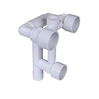 Waterway 9" Gunite Power Seat Kit - Storm Series Gunite Three Jet Manifold