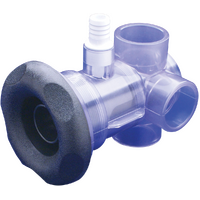 Waterway Turbo Jet - Whirlpool 2-3 port Diverter Jet - Dark Silver Grey