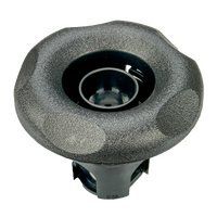 Waterway Turbo Jet - Whirlpool 2-3 port Diverter Jet Face / Handle - Dark Silver Grey