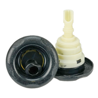 Waterway Poly Storm 5 Point Scallop - Roto - Black - THREADED