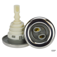 Waterway Poly Storm Smooth - Twin Roto - Stainless Steel / Grey - THREADED